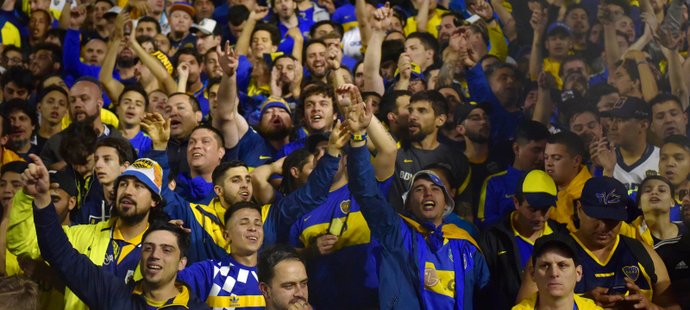 Fanoušci Boca Juniors v semifinále Poháru osvoboditelů proti River Plate