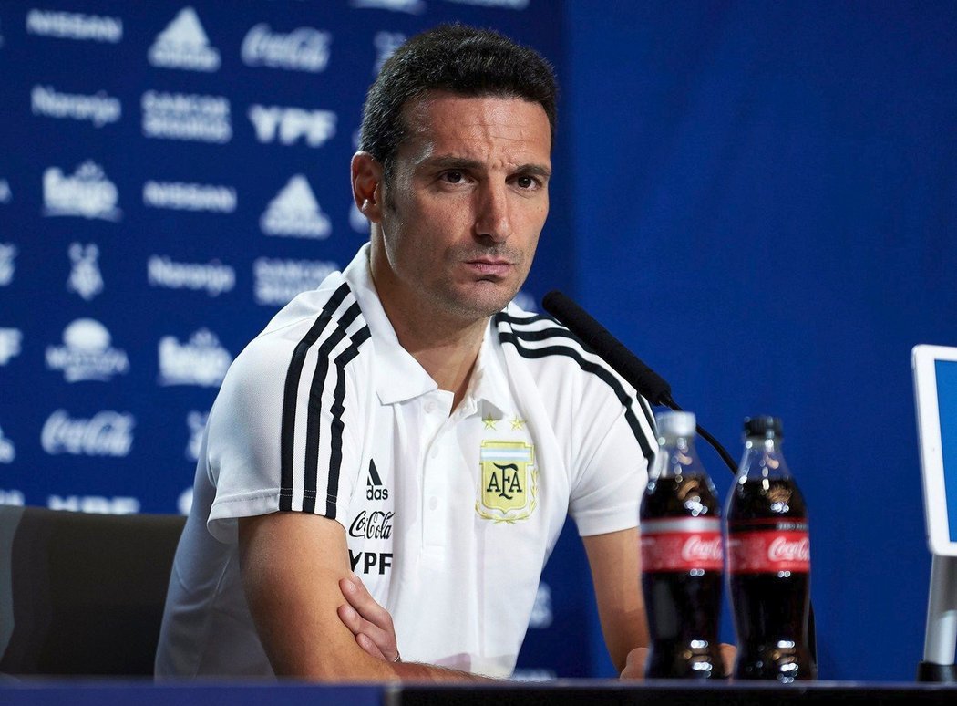 Trenér argentinské reprezentace Lionel Scaloni