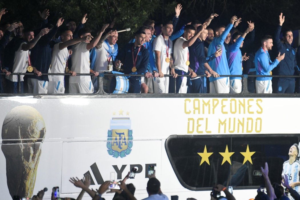 Fotbalisté Argentiny se vrátili do vlasti