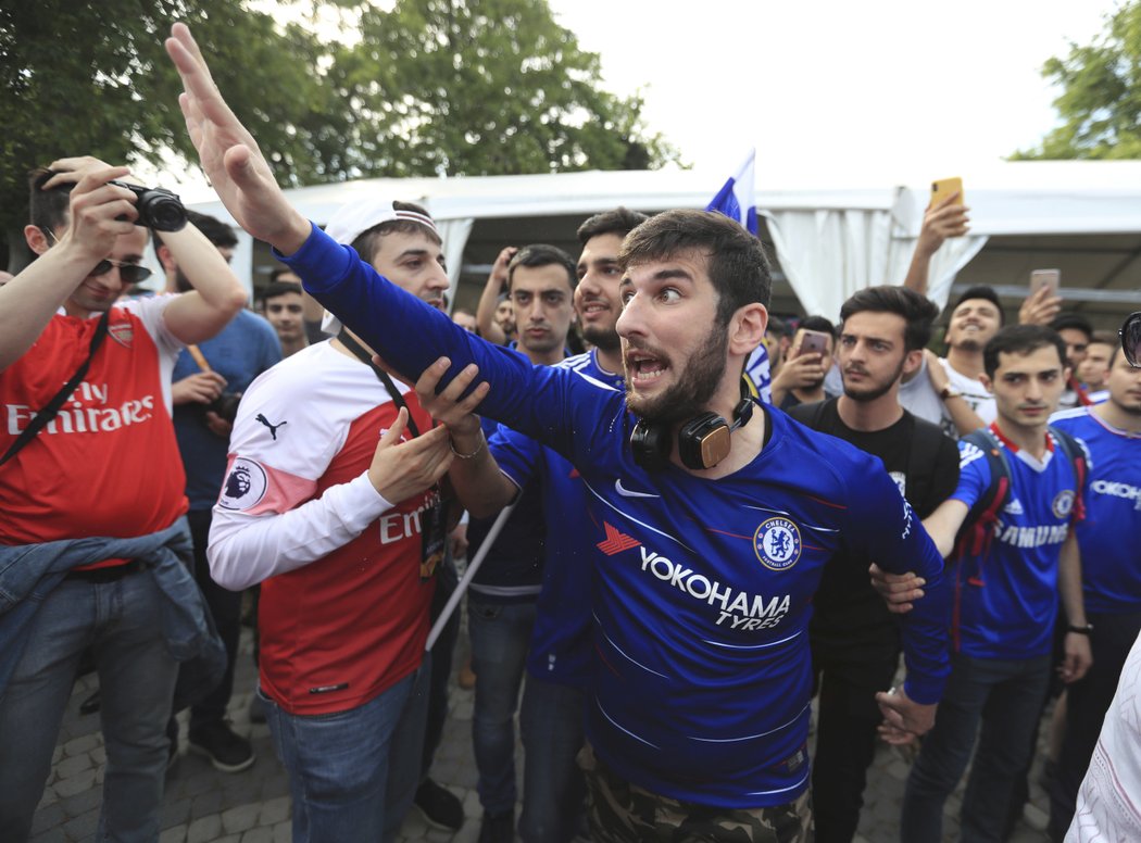 Fanoušci Arsenalu a Chelsea se v Baku těší na finále Evropské ligy