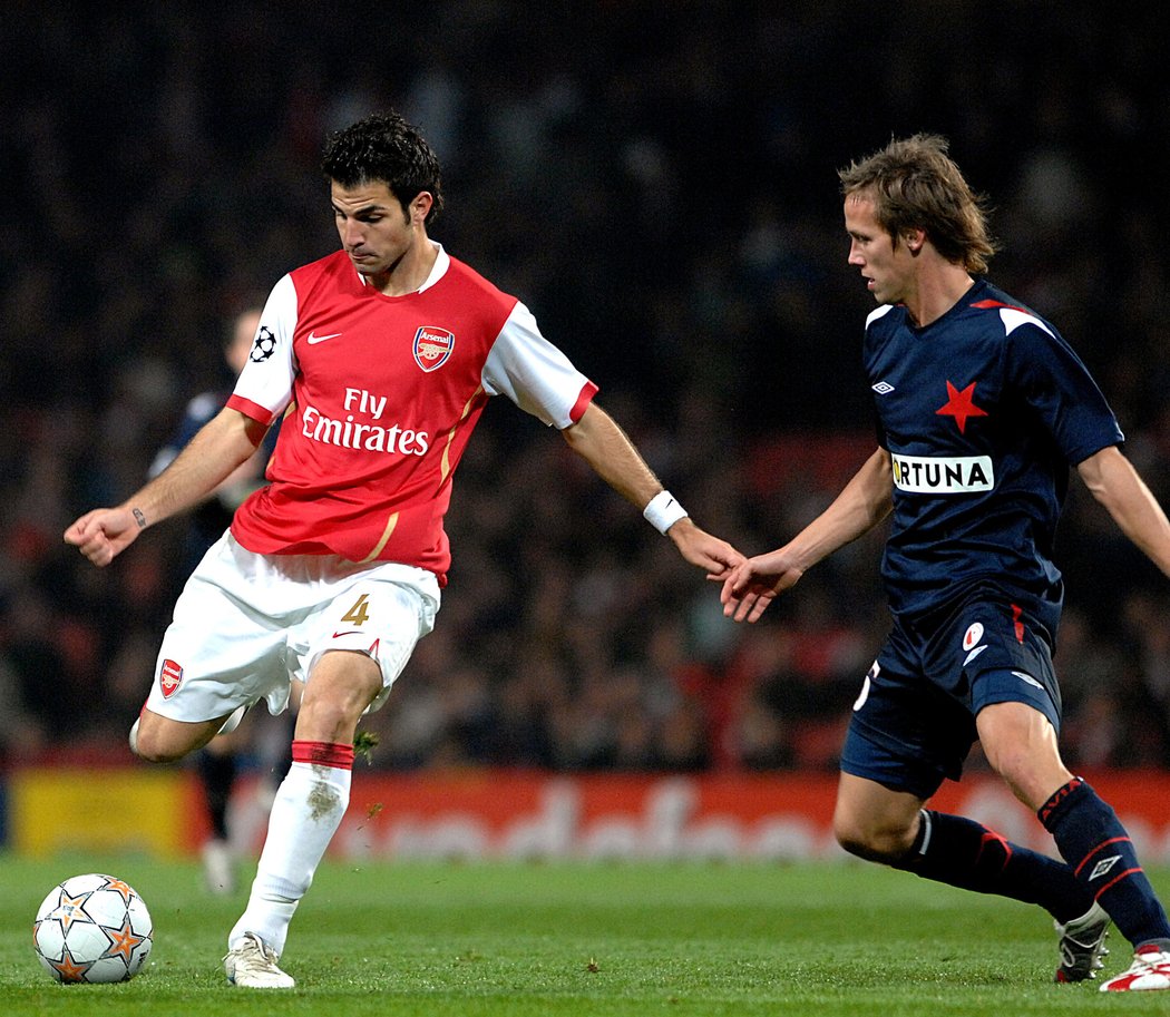 Arsenal zapsal nejvyšší výhru na Emirates proti Slavii. K výhře 7:0 přispěl dvěma góly Cesc Fábregas