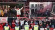 Fanoušci Kolína během utkání Evropské ligy na stadionu Arsenalu. Před utkáním je provázely nepokoje v Londýně, řada z nich přijela do města bez lístků na zápas