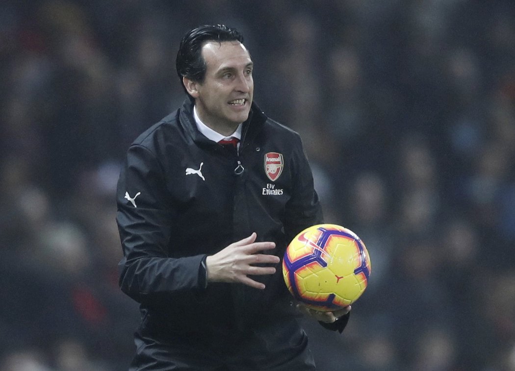 Kouč Arsenalu Unai Emery zápasem tradičně hodně žil