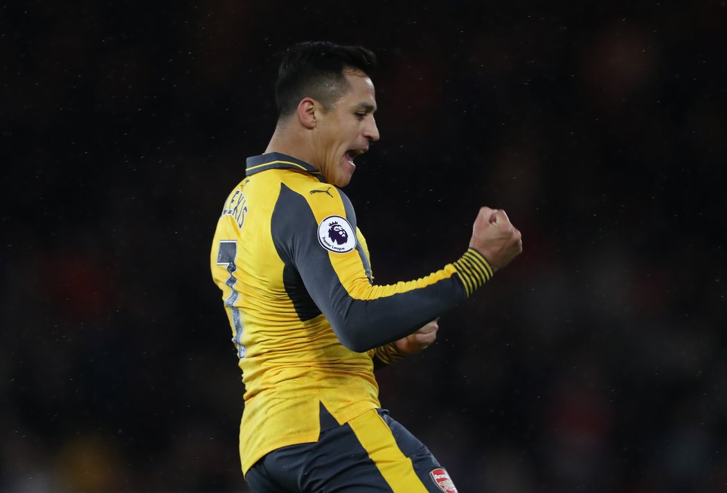 Útočník Alexis Sánchez vstřelil branku Arsenalu v zápase na Middlesbrough