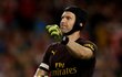 Český gólman Arsenalu Petr Čech po úspěšném utkání s Chelsea