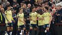 Gólová radost hráčů Arsenalu
