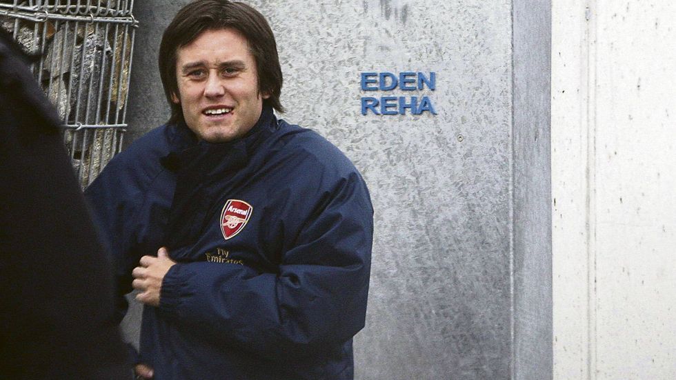 Tomáš Rosický v zimní bundě