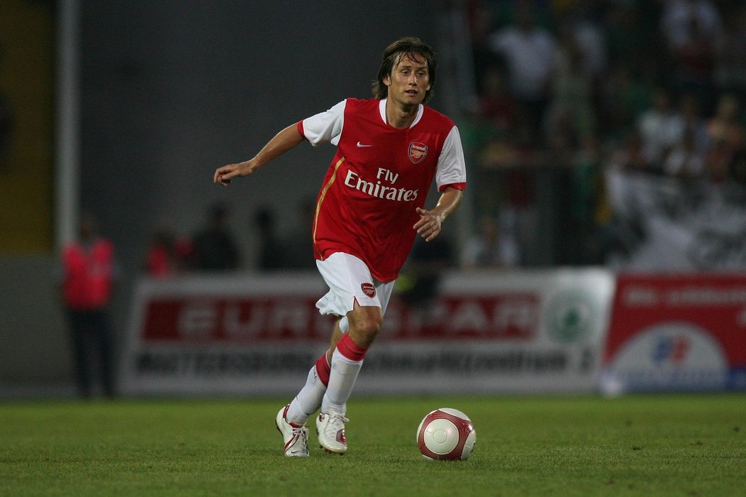 Tomáš Rosický v dresu Arsenalu v roce 2006