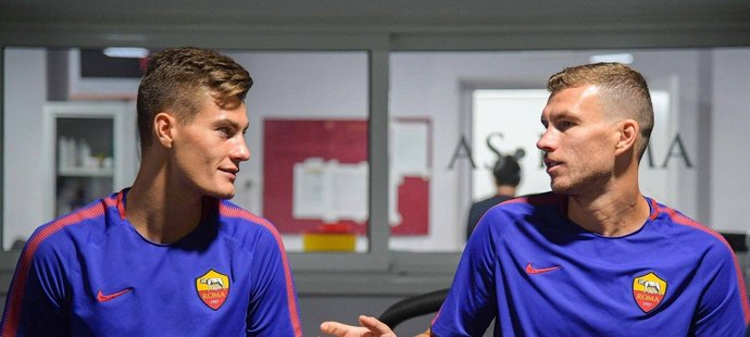 Patrik Schick a Edin Džeko, dvě obrovské ofenzivní zbraně AS Řím