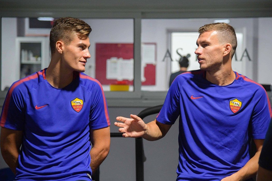 Patrik Schick a Edin Džeko, dvě obrovské ofenzivní zbraně AS Řím