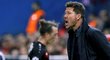 Uznávaný kouč Atlétika Madrid Diego Simeone je známý svým emotivním stylem