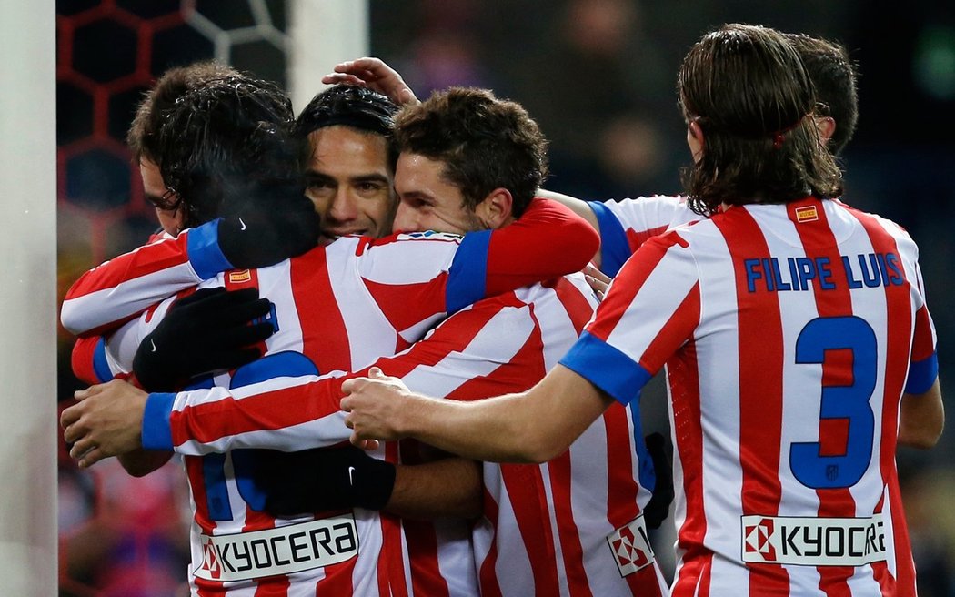 Atlético Madrid se raduje z branky do sítě La Coruni
