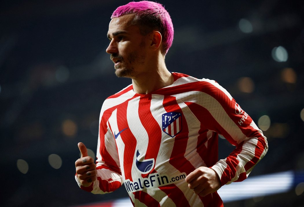 Antoine Griezmann v dresu Atlétika Madrid