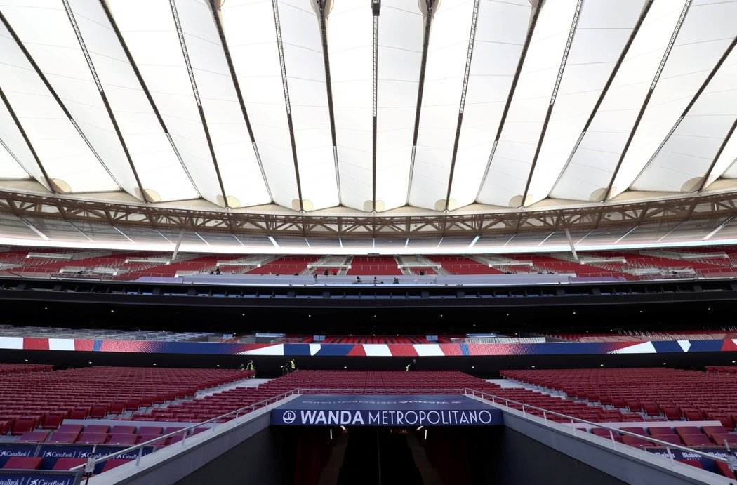 Moderní stadion Atlétika Madrid Wanda Metropolitano