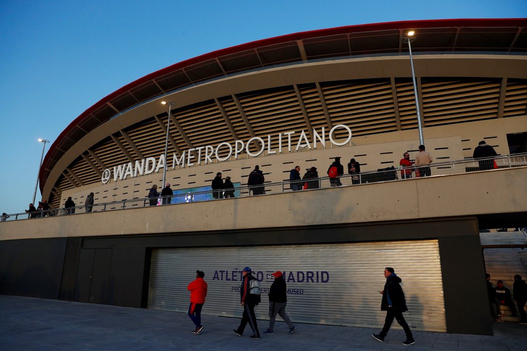 Moderní stadion Atlétika Madrid Wanda Metropolitano