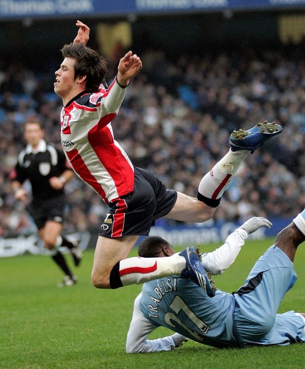 Gareth Bale ještě v barvách Southamptonu Gareth Bale ještě v barvách Southamptonu