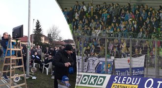 Protest fanoušků Baníku! Zůstali před stadionem, v kotli hlavně ženy