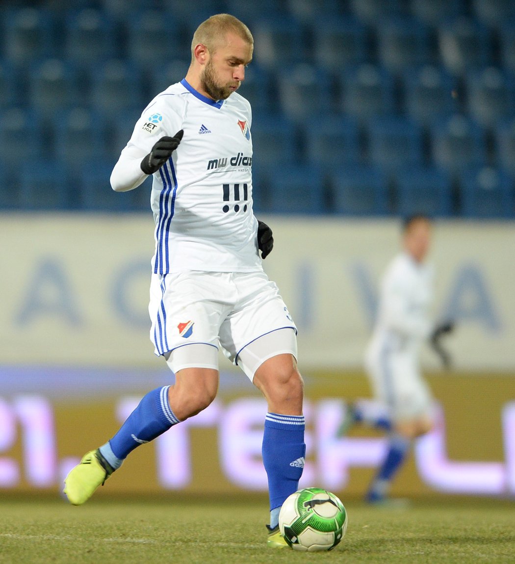 Slovenský záložník Marek Hlinka v dresu Baníku Ostrava