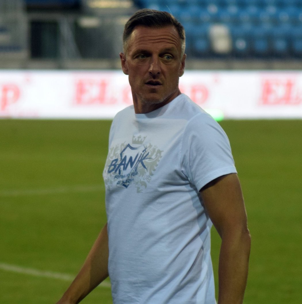 Trenér Baníku Ostrava Luboš Kozel