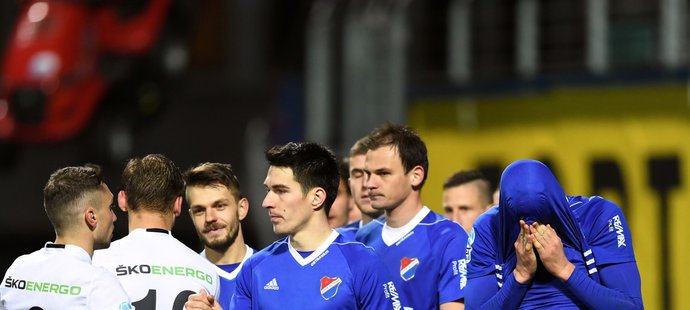 Konec čtvrtfinále Mol Cupu mezi Mladou Boleslaví a Baníkem Ostravou, kde se z postupu po penaltovém rozstřelu radovali domácí fotbalisté