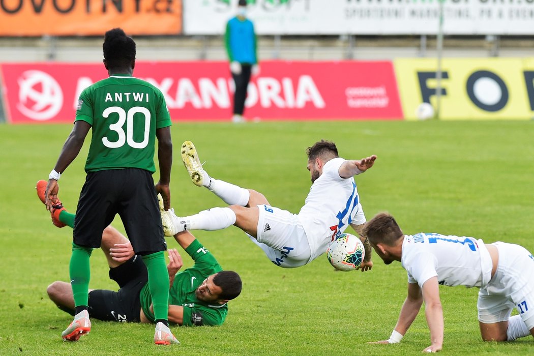 Situace z utkání Příbrami s Baníkem Ostrava