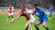 První poločas souboje Slavie s Baníkem gól nepřinesl