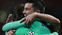 Barcelona se raduje z úvodní branky utkání