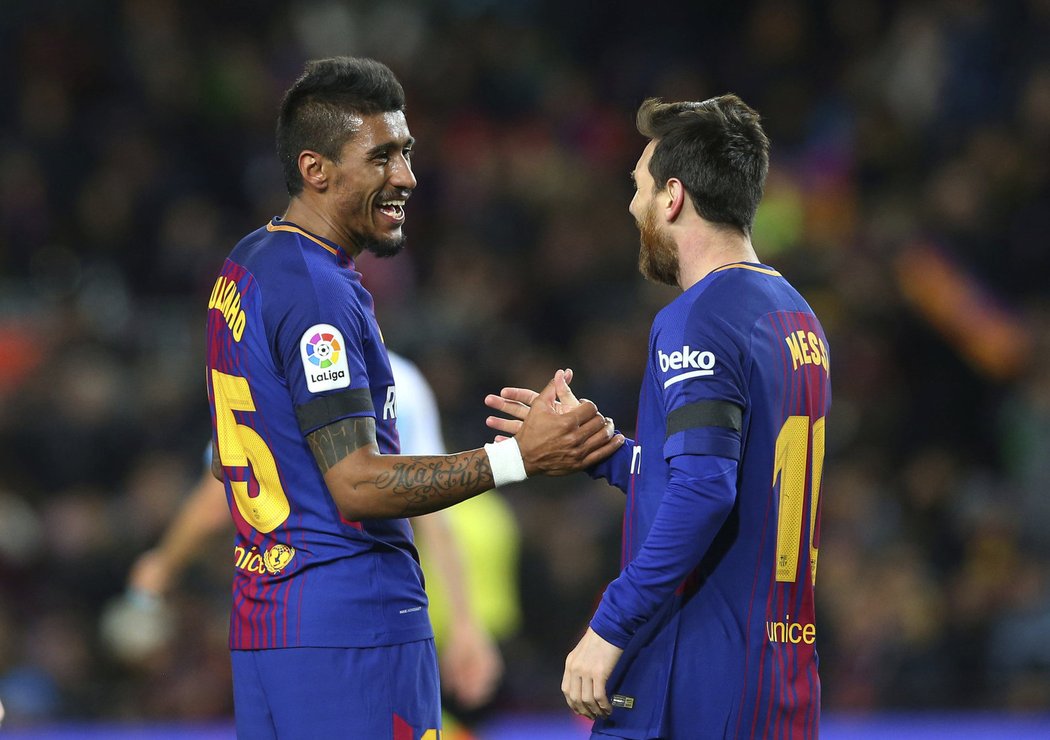 Paulinho se postaral o jednu branku Barcelony, gratuluje mu Messi