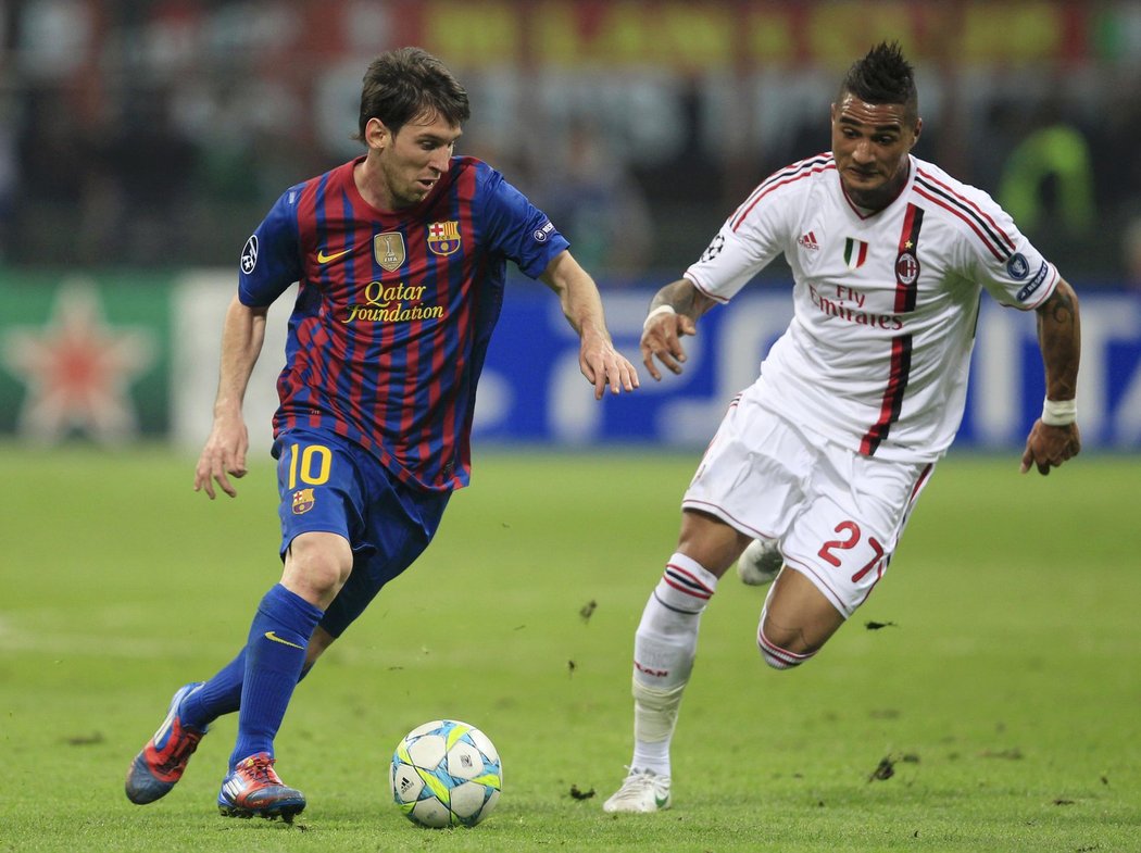 Lionel Messi se proti Barceloně neprosadil, AC Milán s Barcelonou remizovalo 0:0