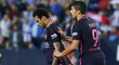 Zklamaní hráči Barcelony po prohře v Málaze
