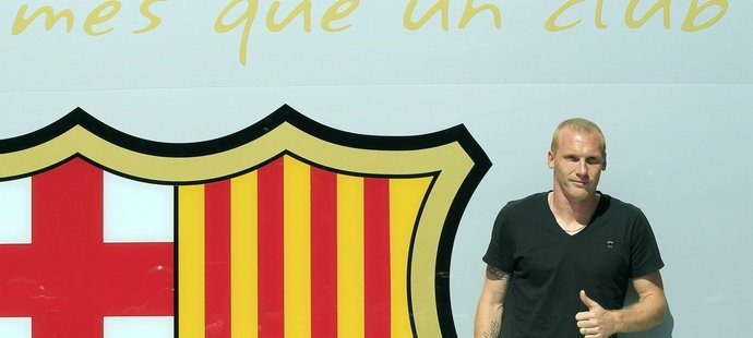 Francouzský obránce Jérémy Mathieu, nová posila Barcelony