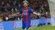 Hvězda Barcelony Lionel Messi se raduje z gólu