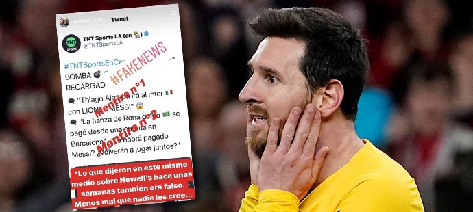 Hvězdný Lionel Messi reagoval na dezinformace argentinské televizní stanice