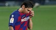 Zklamaný kapitán Barcelony Lionel Messi po remíze se Celtou Vigo