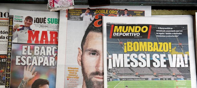 Messi odchází! Hlavní téma španělských médií