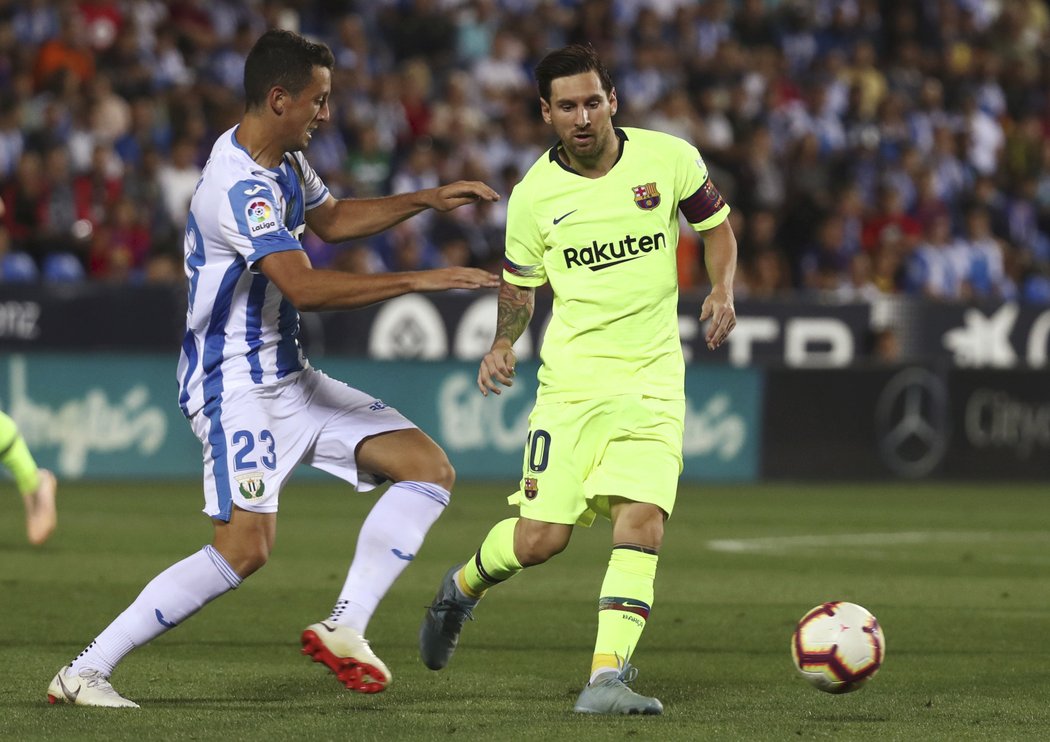 Lionel Messi se na hřišti Leganes neprosadil