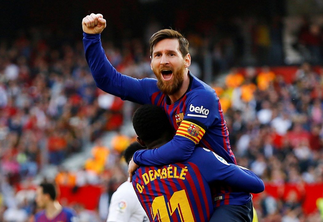 Lionel Messi byl hlavním hrdinou utkání se Sevillou, kde nasázel hattrick