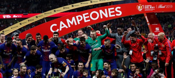 Vítězové Španělského poháru za sezonu 2017/2018, tým Barcelony