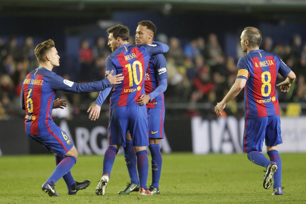 Barcelona bušila do obrany Villarrealu, vyrovnání se dočkala až v samotném závěru po gólu Lionela Messiho