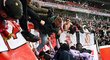 Hráči Monaka v euforii po gólu Axela Disasiho