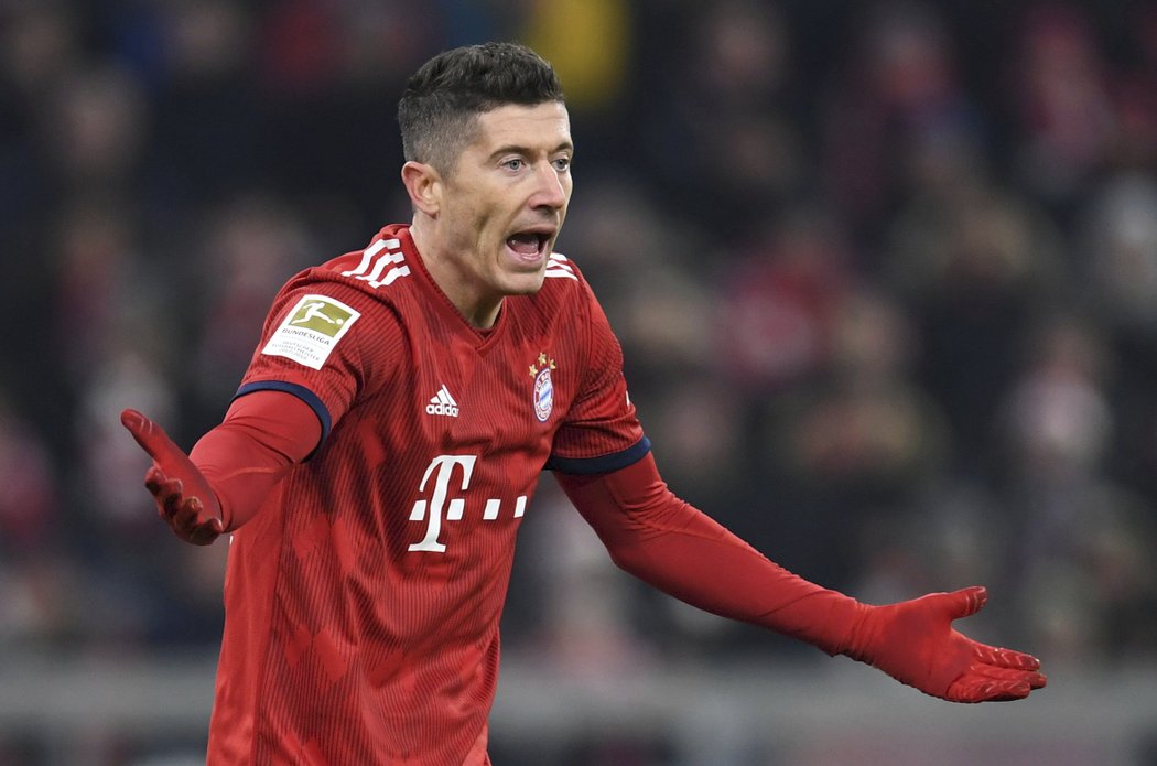 Útočník Bayernu Robert Lewandowski se v utkání proti Lipsku neprosadil