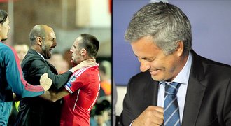 Guardiola "škrtil" Ribéryho, Mourinho hecoval fanoušky