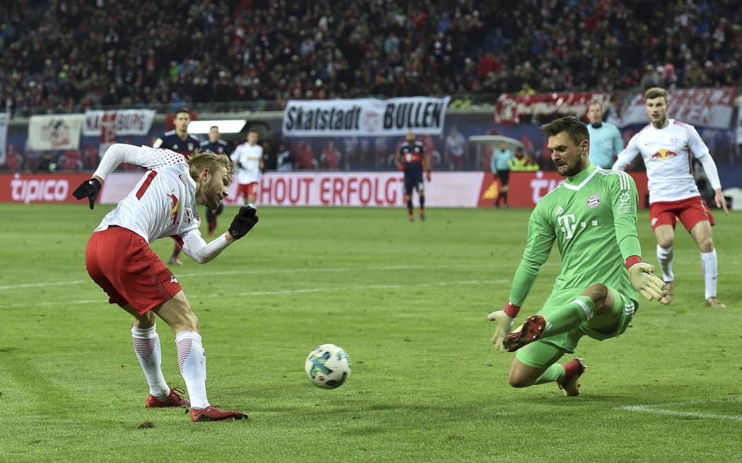 Timo Werner znamenal pro obranu Bayernu velké nebezpečí