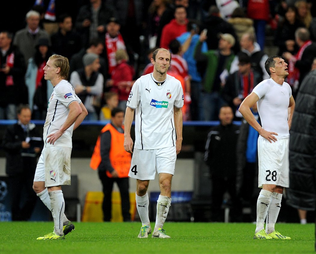 Obrovské zklamaní ve tvářích plzeňských fotbalistů