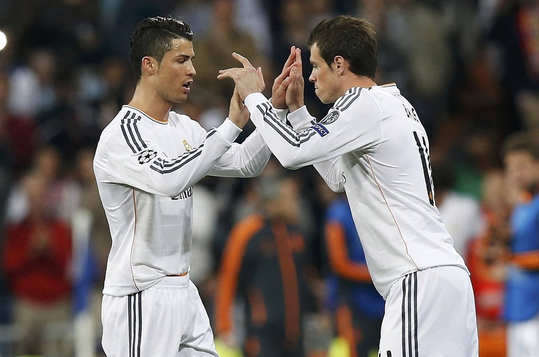 Střídání hvězd. Místo Cristiana Ronalda ve druhém poločase utkání s Bayernem do hry zasáhl Gareth Bale