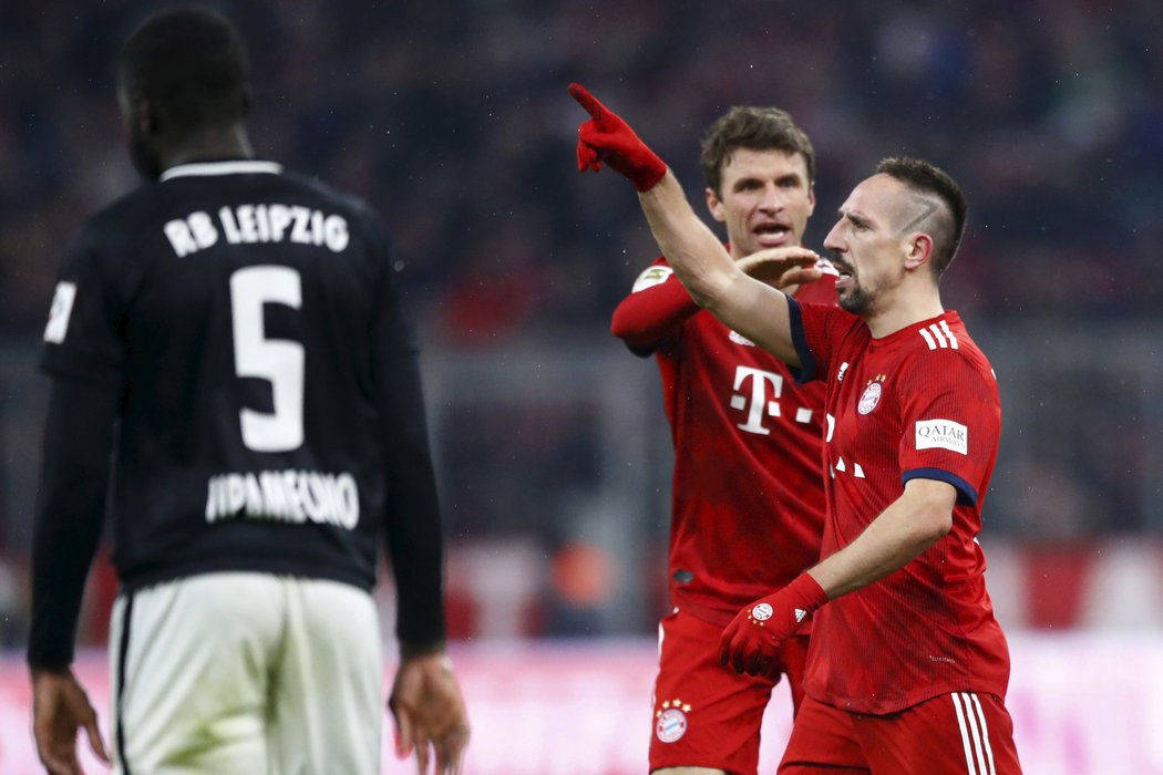 Čekání Bayernu na gól v utkání s Lipskem ukončil až v závěru Franck Ribery