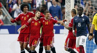 Hvězdný Fellaini sestřelil Francii dvěma góly, Belgie vyhrála 4:3