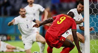 Belgie - Itálie 1:2. Lukaku promarnil šance, nevyšel ani tlak v závěru