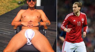 Pozor na ochranu! Šílený Dán Bendtner hledá nový klub úplně nahý