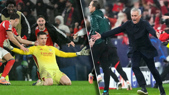 Šílený moment! Gólman rozhodl o postupu Benfiky, Mourinho slavil s mladým podavačem Šílený moment! Gólman rozhodl o postupu Benfiky, Mourinho slavil s mladým podavačem